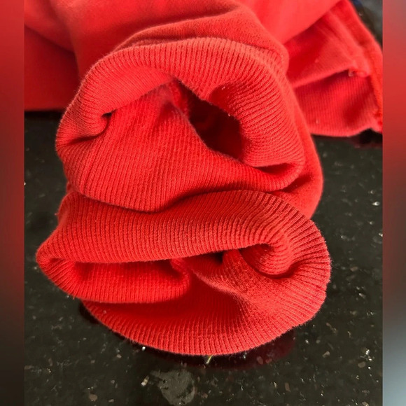 Betsey Johnson Performance L’Amour Red Graphic Hoodie Sweatshirt Size Large - Picture 5 of 6